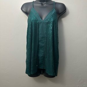 Woman’s green polyester blouse size S